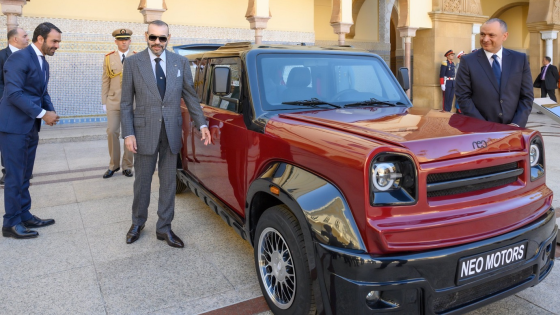 صاحب الجلالة يترأس حفل تقديم نموذج أول سيارة مغربية موجهة للعموم ونموذج أولي لمركبة تعمل بالهيدروجين بمبادرة مغربية