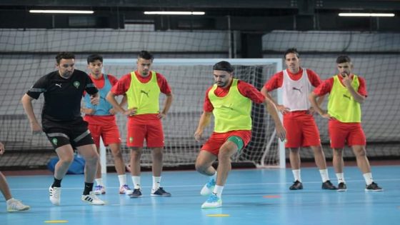 المنتخب الوطني لكرة القدم داخل القاعة يستعد للقاء طاجيكستان