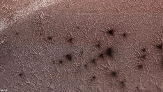 تضاريس العنكبوت تتشكل في المريخ .. ناسا توضح