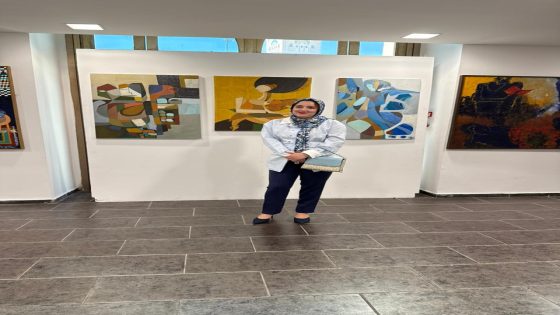 الفنانة لمياء شرود تتألق في معرض جماعي بالمكتبة الوسائطية لمسجد الحسن الثاني بالدار البيضاء