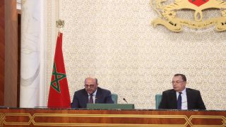 رئيس مجلس المستشارين محمد ولد الرشيد خلال افتتاح أشغال الدورة الثانية من السنة التشريعية الحالية