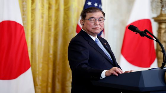 WASHINGTON, DC - FEBRUARY 07: Japanese Prime Minister Shigeru Ishiba speaks during a joint press conference with U.S. President Donald Trump in the East Room at the White House on February 07, 2025 in Washington, DC. Shigeru, who took office in October, is the first Asian leader to visit Trump since he returned to the White House last month. (Photo by Anna Moneymaker/Getty Images)