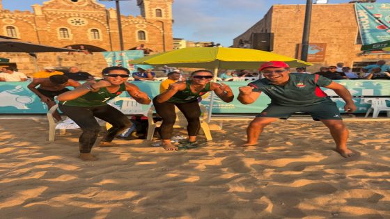 المنتخب المغربي للسيدات يتوج بلقب البطولة العربية للكرة الطائرة الشاطئية في بيروت