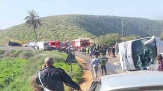 وفاة أربعة عناصر أمن في حادثة سير أثناء مهمة نظامية بسيدي إفني